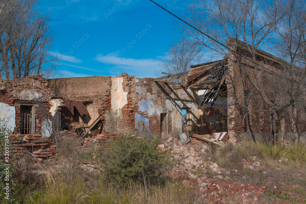 Ruins of a house in an abandoned town Ruins of a house in an abandoned town