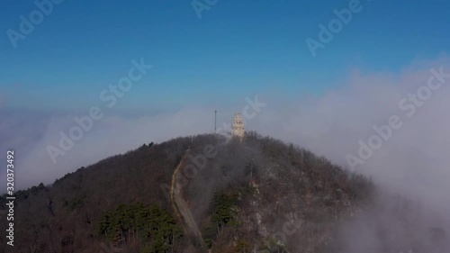 Wallpaper Mural Drone footage from Budapest, Hungary. Torontodigital.ca