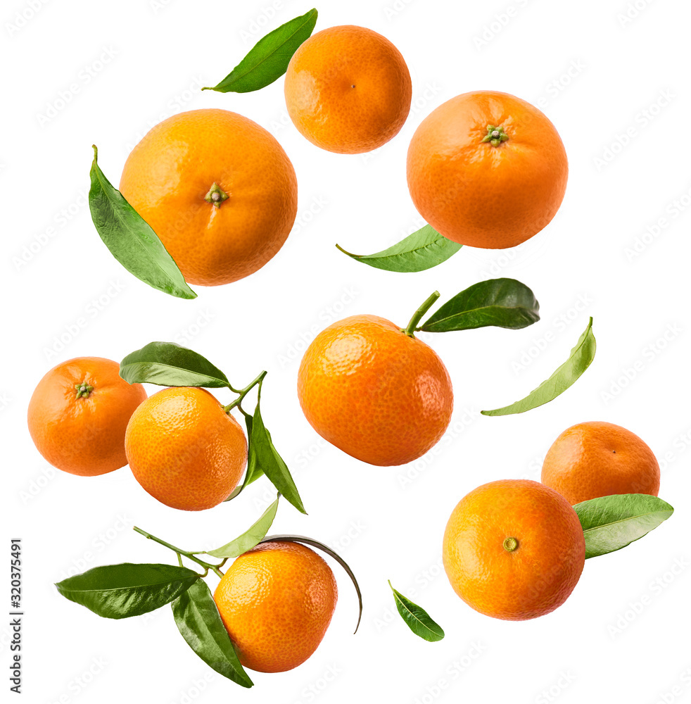 Fresh ripe mandarine on white background. Fresh ripe mandarine on white background.