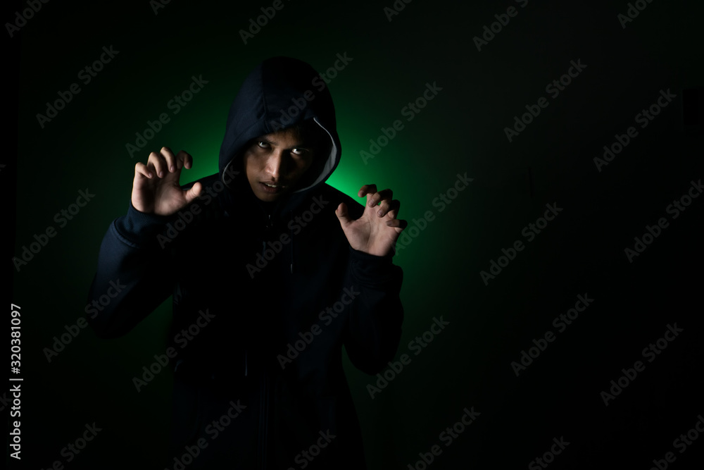 Asian Man Feeling Sick infected Corona Virus