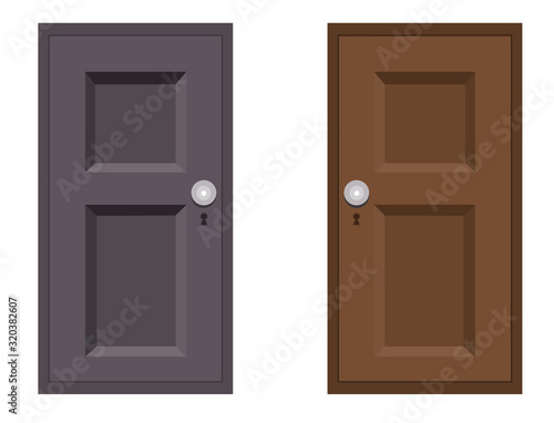 Fototapeta Naklejka Na Ścianę i Meble -  Two simple doors