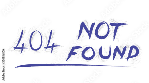 404 Not Found Error code. Hand writing template background