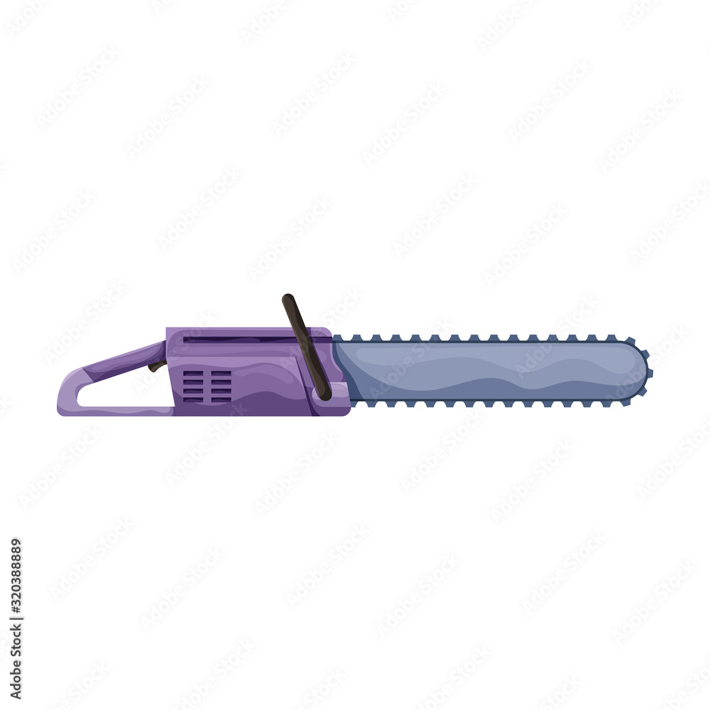 Chainsaw vector icon.Cartoon vector icon isolated on white background chainsaw. Chainsaw vector icon.Cartoon vector icon isolated on white background chainsaw.