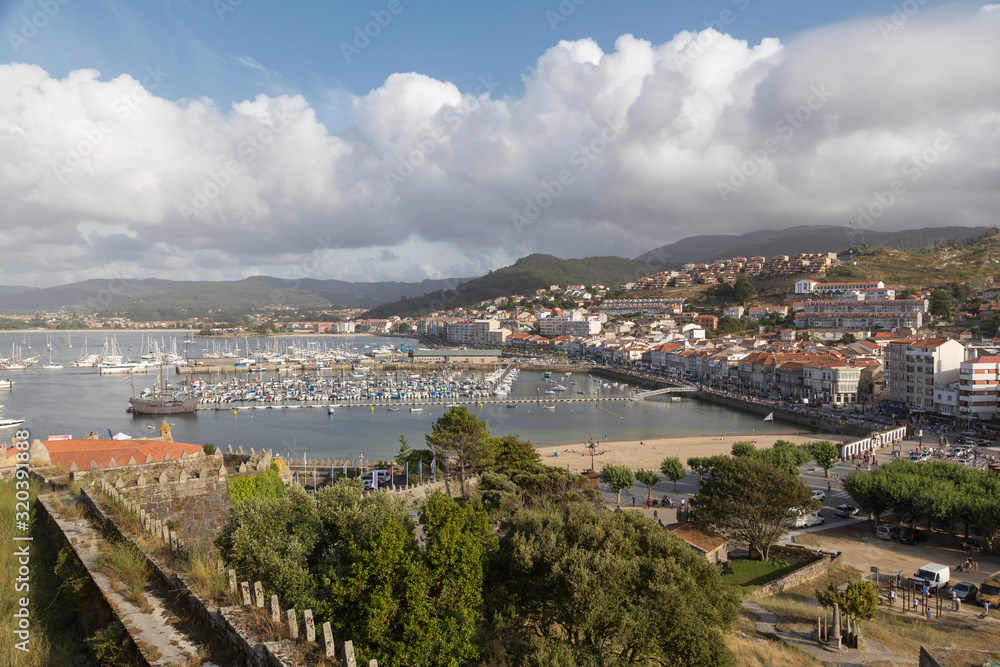 Baiona from the castle, Galicia, Spain