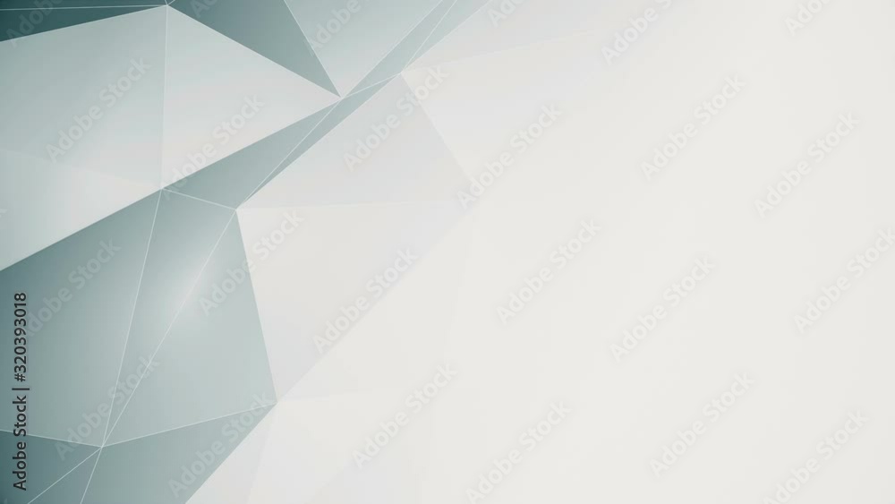 Minimalist blue low poly wireframe motion background animation with copy space. Full HD and looping.