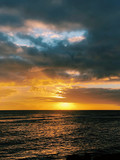 Stunning sunrise from the North Shore of Kauai Hawaii