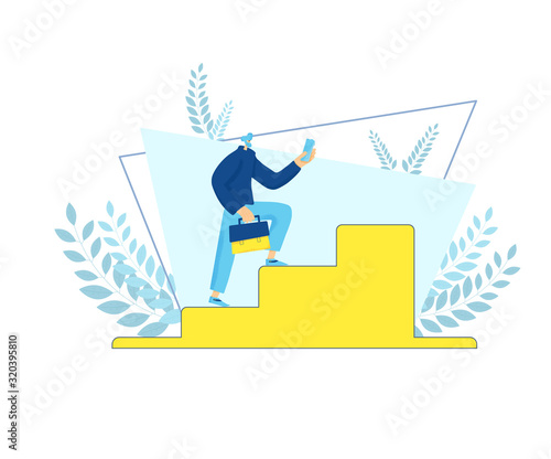 Work life balance concept. Vector human character.