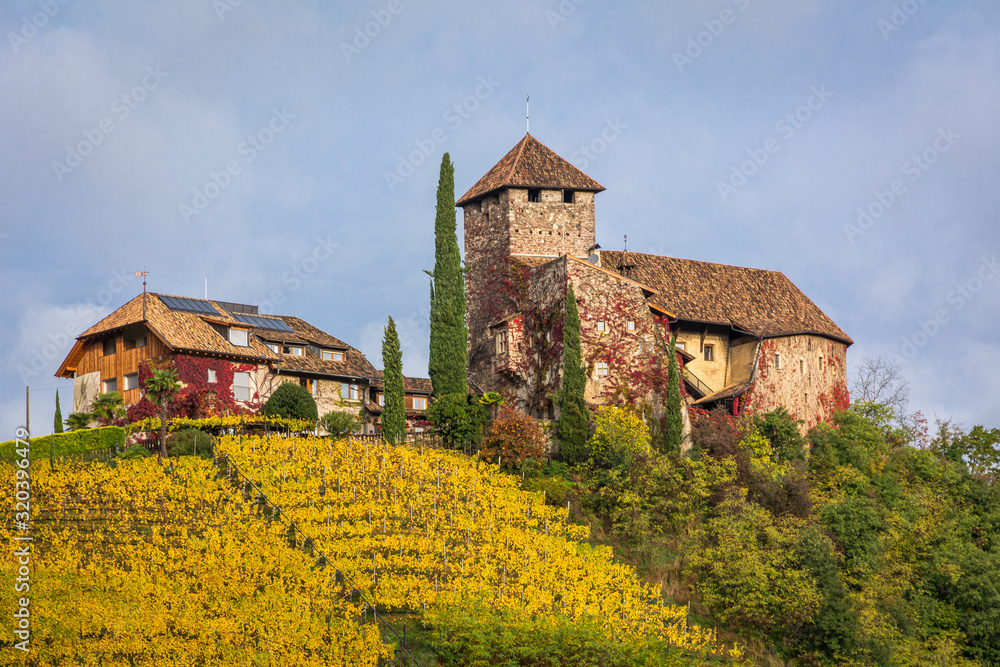 Warth Castle (Schloss Warth) in South Tyrol, St.Paolo Village - Bolzano-northern Italy, Europe. exterior view.