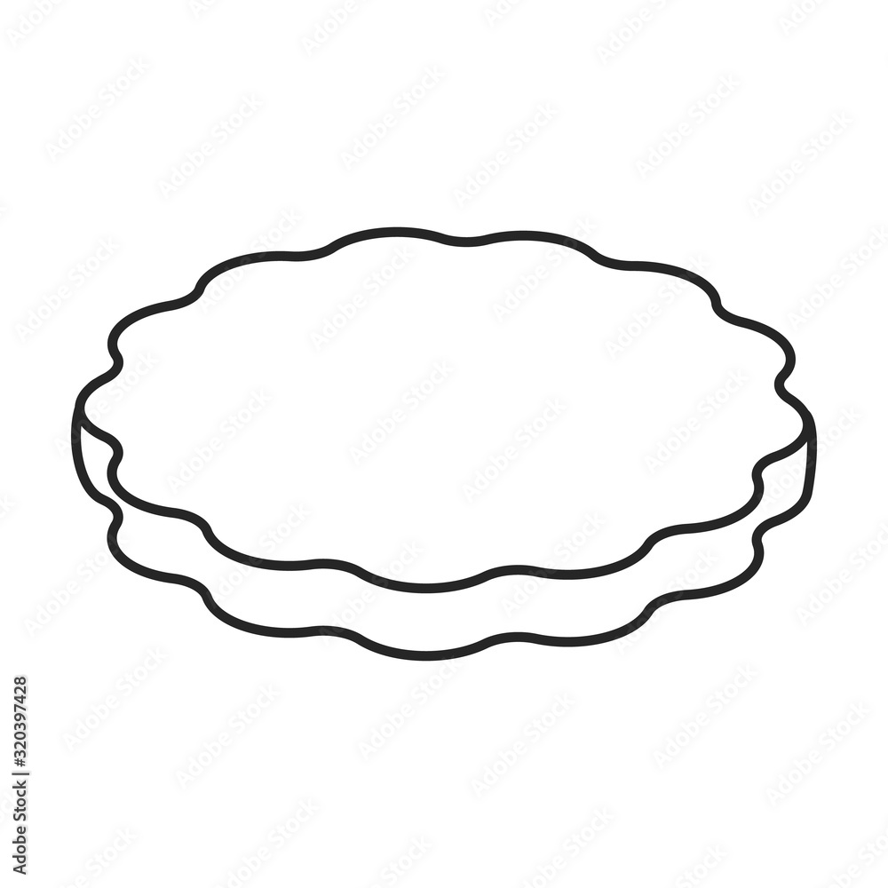 Biscuit cookie vector icon.Outline,line vector icon isolated on white background biscuit cookie. Biscuit cookie vector icon.Outline,line vector icon isolated on white background biscuit cookie.