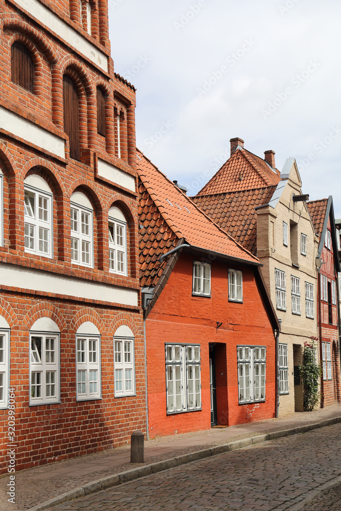 Historical houses in Luneburg, Germany