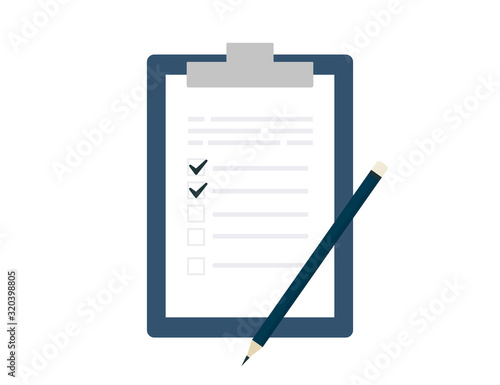 Clipboard. Clipboard with checklist. Clipboard border vector web icon isolated on white background, EPS 10, top view