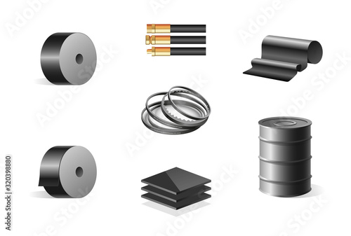 Manufacture, technical and industry icons. High quality details.
