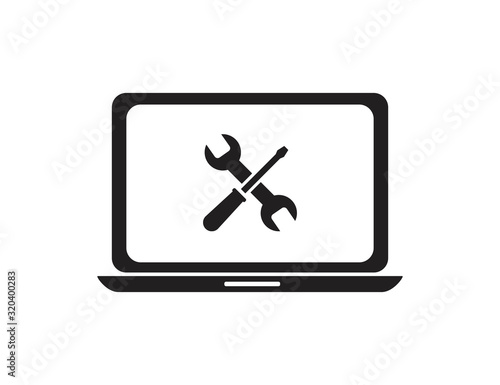 Services icon or button isolated vector illustration on transparent background