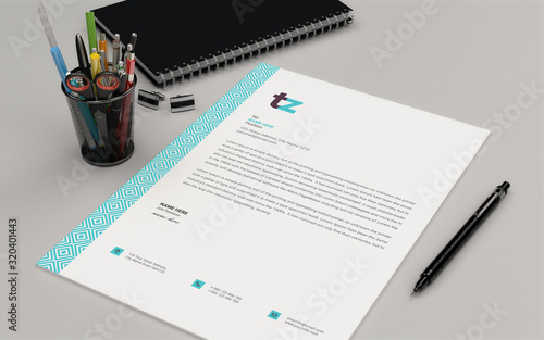 Letterhead Template Vector Design Professional