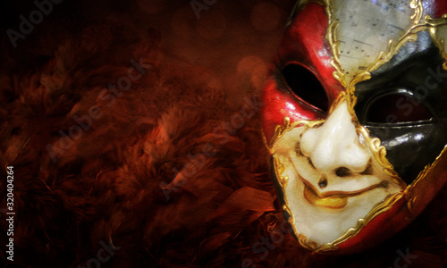 Fototapeta Naklejka Na Ścianę i Meble -  Traditional carnival venetian mask
