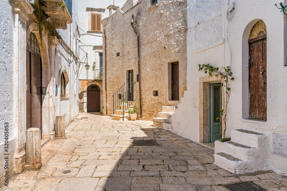Scenic sight in the little town of Cisternino, Province of Brindisi, Apulia (Puglia), Italy.