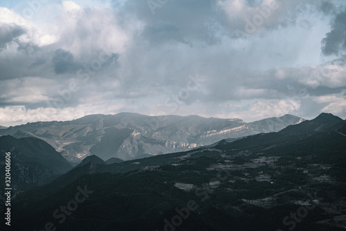 Panoramic views of valleys and mountain range © FabianSchmiedlechner