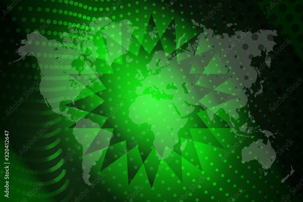 Obraz premium abstract, green, design, illustration, wallpaper, light, pattern, art, technology, wave, digital, graphic, backdrop, blue, concept, lines, energy, waves, computer, backgrounds, web, color, texture