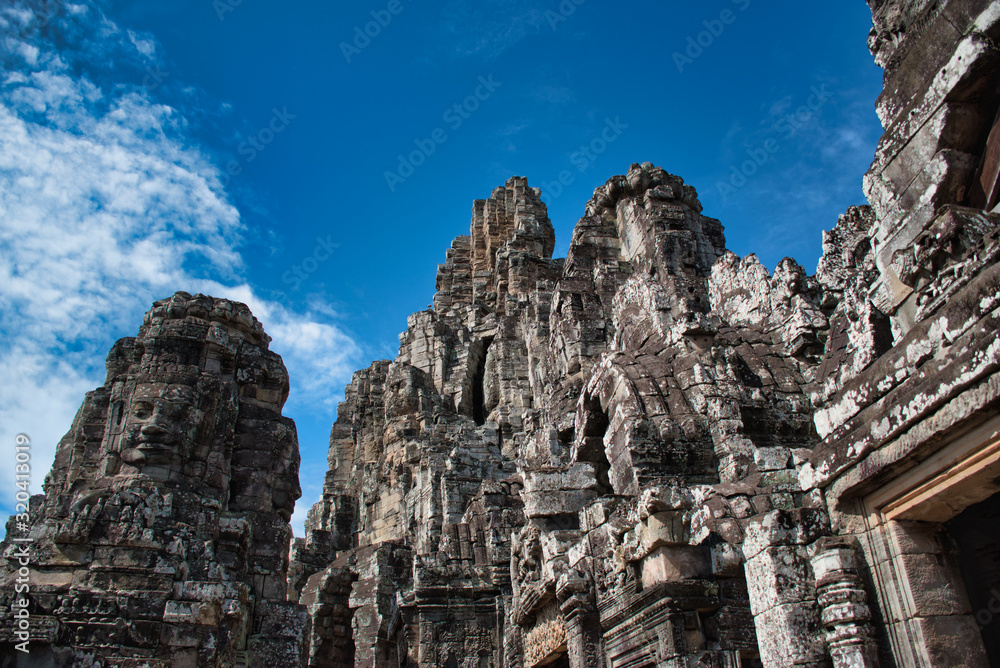 The Bayon, Prasat Bayon is a richly decorated Khmer temple
