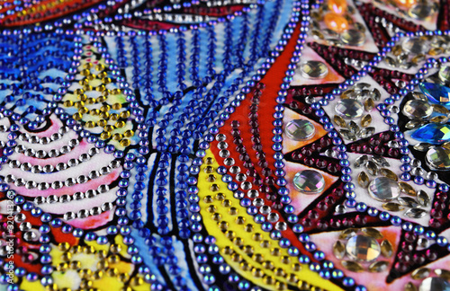 Closeup of abstract colorfu...