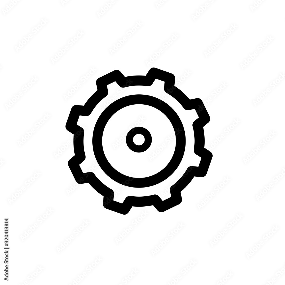 Setting icon vector. Gear or Cog. Setting icon vector. Gear or Cog.