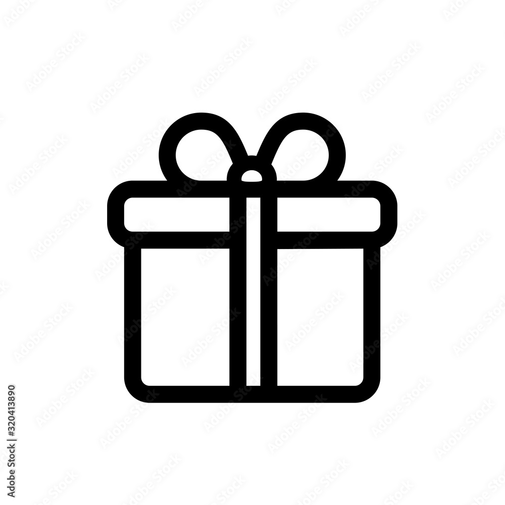 Gift Box icon on white background. Vector illustration. Gift Box icon on white background. Vector illustration.