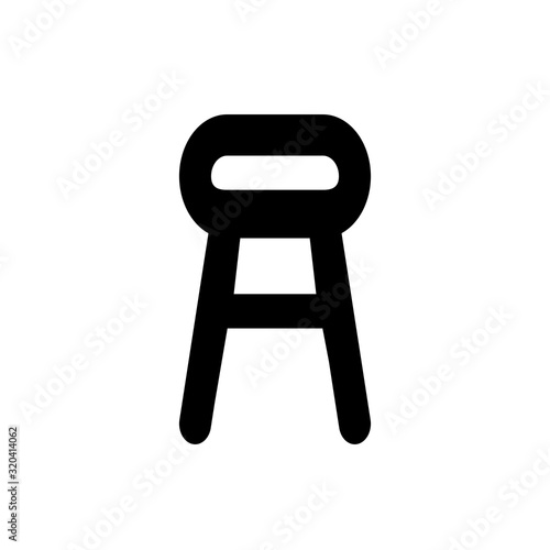 stool icon, chair vector illustration