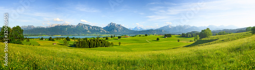 Panorama of rural Bavaria, Allgäu, Germany photo