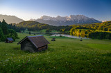 Idyllic alpine hut in Bavaria, Allgäu, Germany
