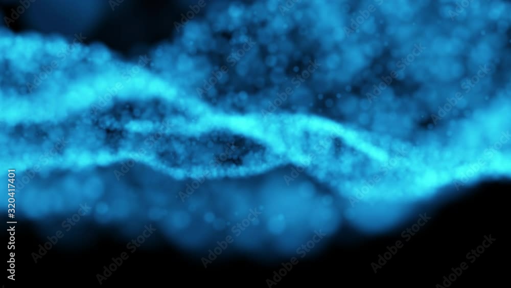 Soft blurred spiral slow motion animation in 4K. Unfocused particles blue colored glowing background with depth of field effect. Soft blurred spiral slow motion animation in 4K. Unfocused particles blue colored glowing background with depth of field effect.
