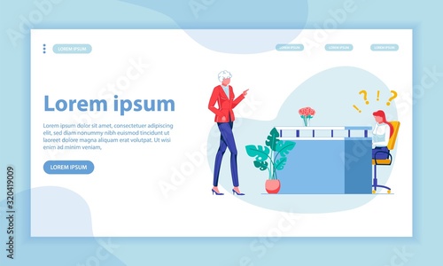 Chief Instructions Landing Page Vector Template