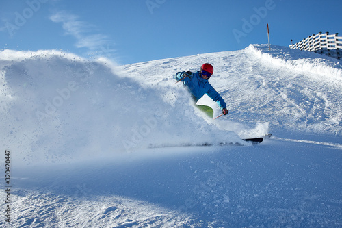 skiing freeride  extreme speed snow winter
