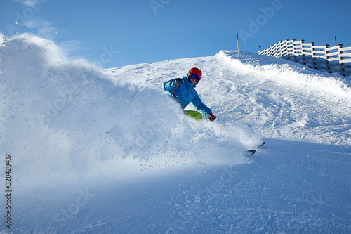skiing freeride extreme speed snow winter