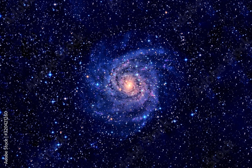 Beautiful cosmic spiral colors. Elements of this image were furnished by NASA.
