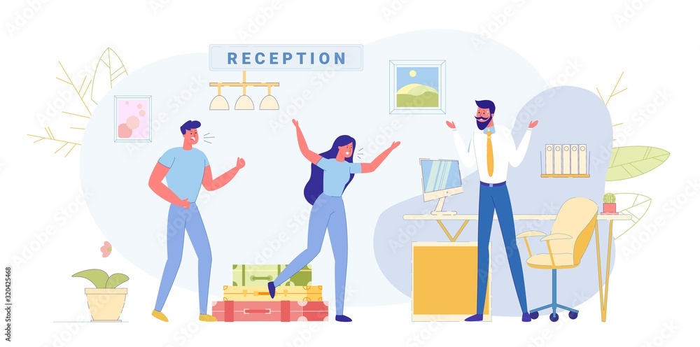 Conflict Situation with Customers at Entrance. Conflict Situation with Customers at Entrance.
