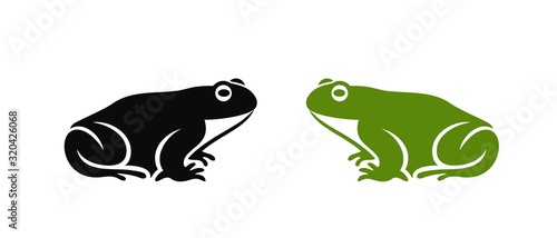 Obraz na plátne Frog logo