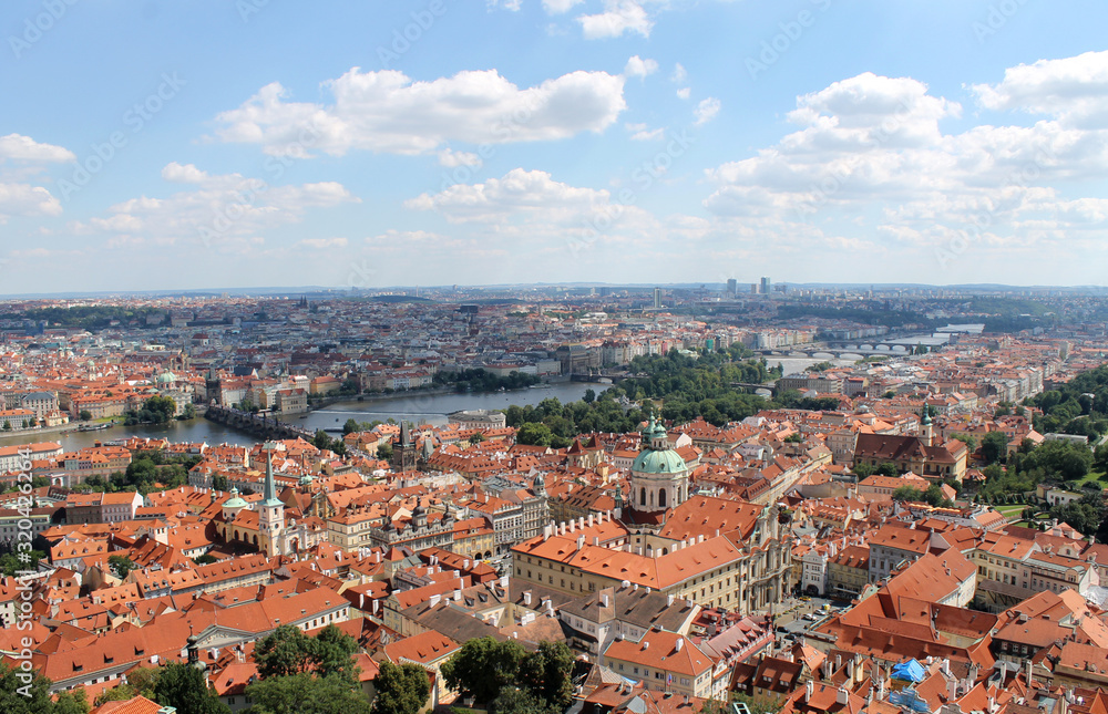 Prague view from height