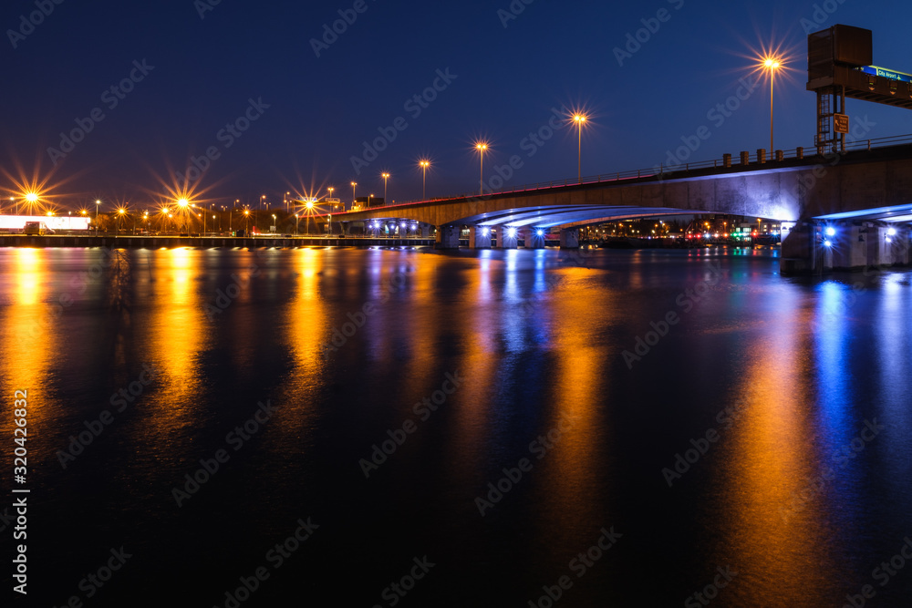 Lagan River Bridge, Belfast, Northern Ireland, UK