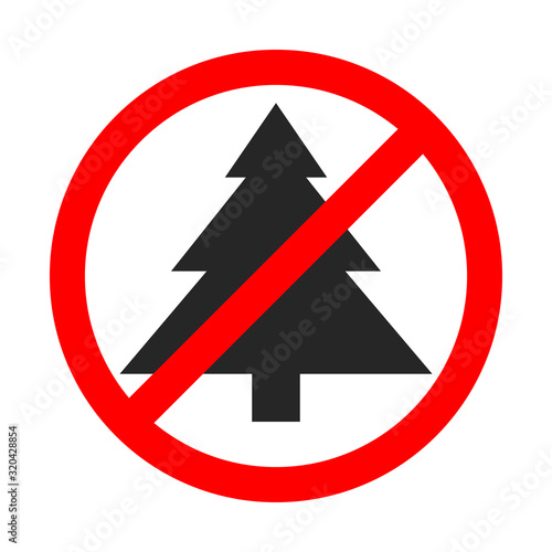 Free Download Christmas tree is forbidden. Stop Christmas tree - GFXLoad