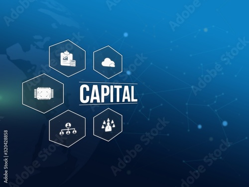 Tableau sur toile Capital