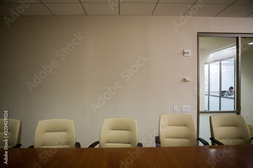 Empty chairs in conference roomconfernce room