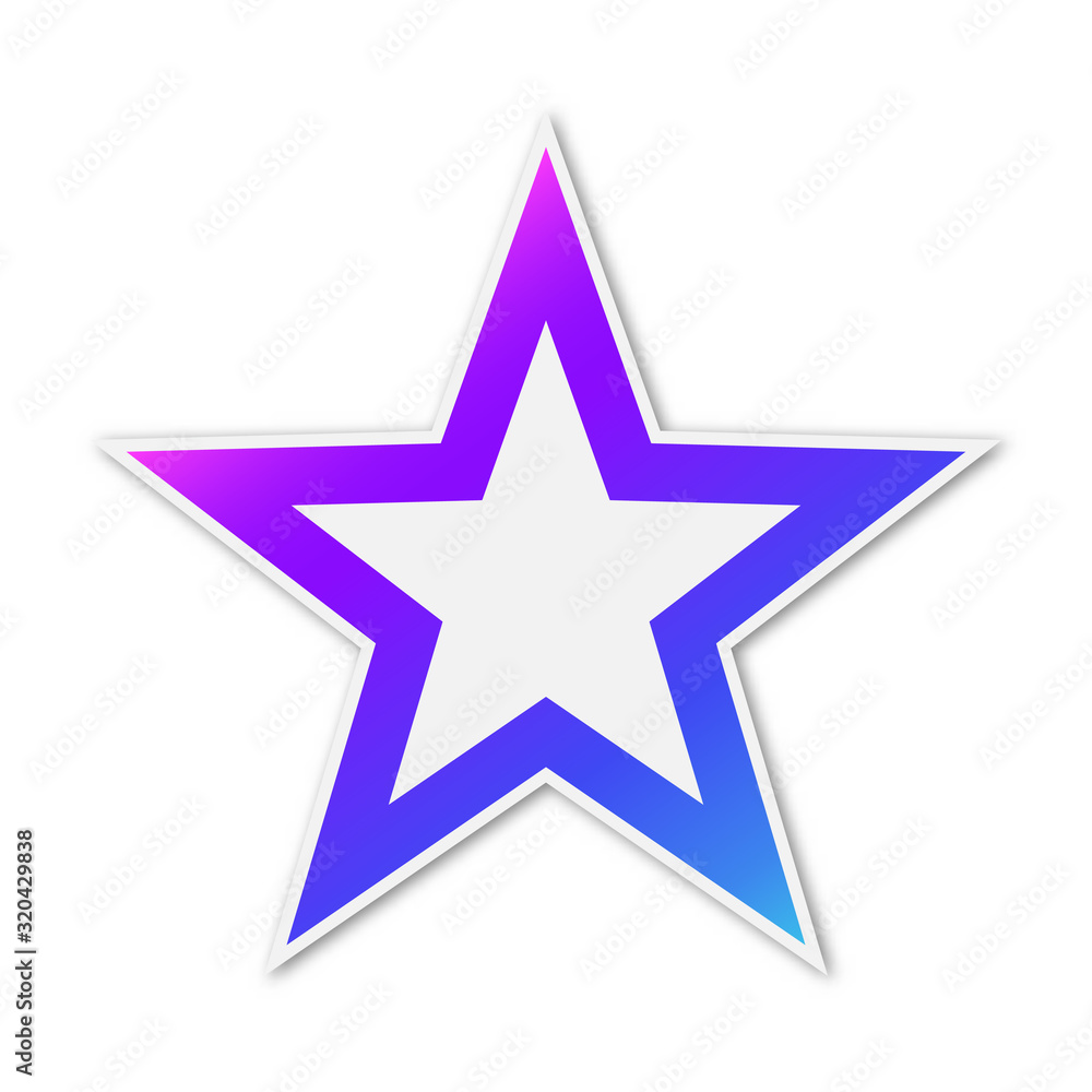 Vector Star icon isolated. Vector Star icon isolated.
