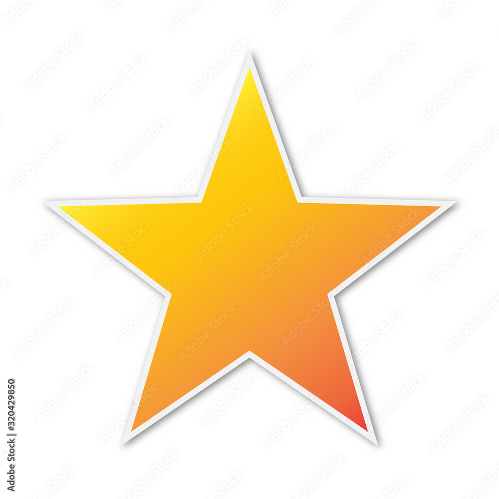 Vector Star icon isolated. Vector Star icon isolated.