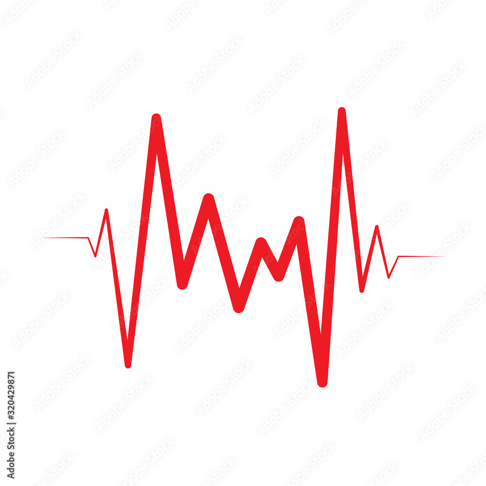 Heartbeat icon - vector. Heartbeat icon - vector.