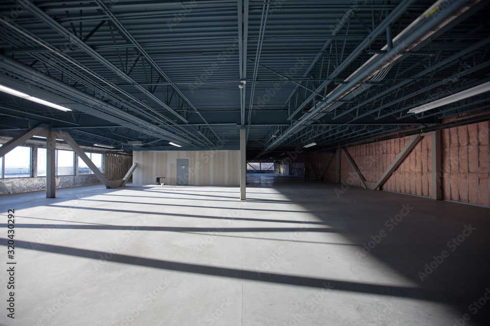New construction, manufacturing interior New construction, manufacturing interior