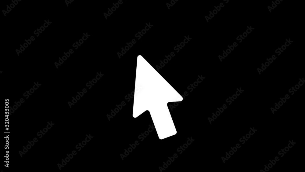 Cursor icon animation with black background. Icon design. Video Animation. 4K. Cursor icon animation with black background. Icon design. Video Animation. 4K.