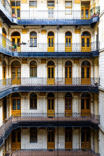 Apartment building courtyard in Budapest
