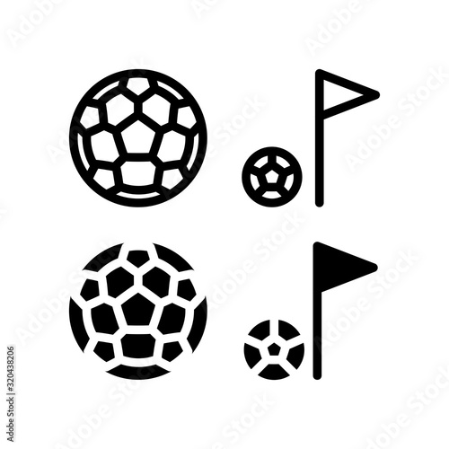 Football Icon. Sports Icon Set Vector Logo Symbol.