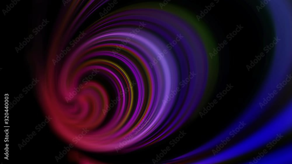 Abstract background of glowing neon light curved lines, multicolor fluorescent 4K animation. Red, blue, purple, green, yellow spectrum spiral rotation Abstract background of glowing neon light curved lines, multicolor fluorescent 4K animation. Red, blue, purple, green, yellow spectrum spiral rotation