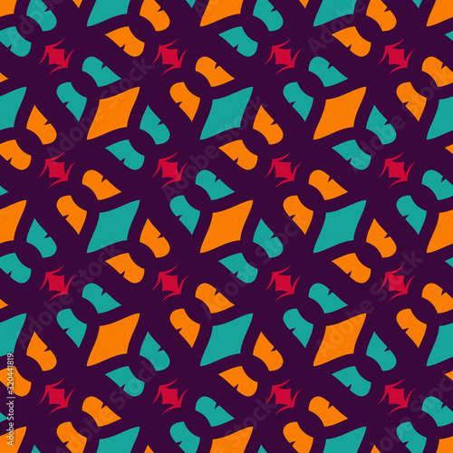 Seamless pattern with diagonal geometric ornament.